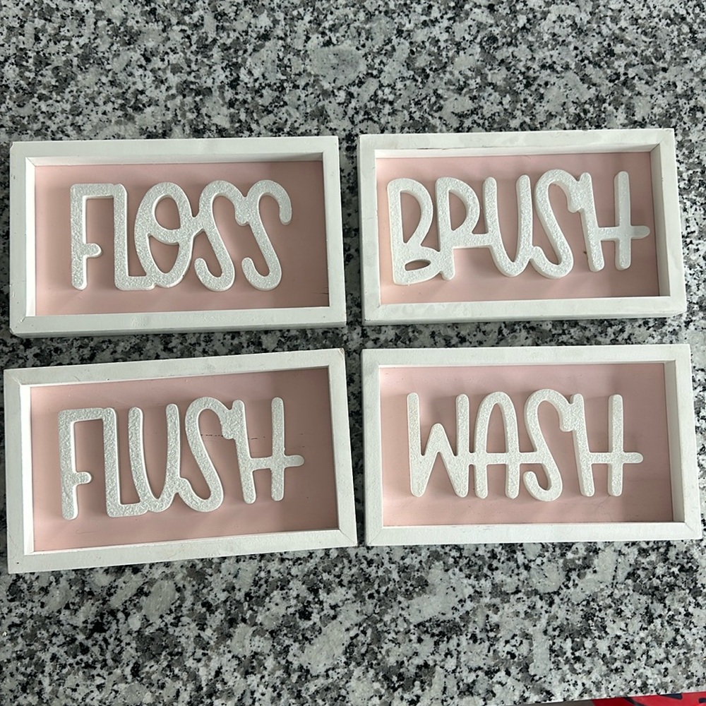 💞Pink Bathroom signs (Hobby Lobby) 💞